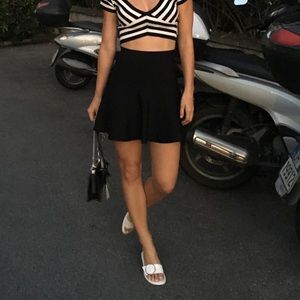 Black cheerleader skirt